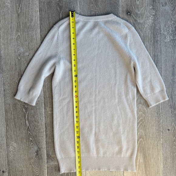 Vince. Women’s Half Sleeve Cashmere Tunic Sweater Taupe Size S SL0330 - Picture 3 of 4